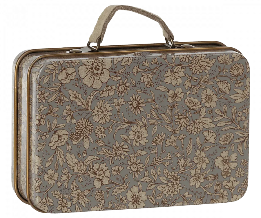 Maileg Suitcase Grey Blossom