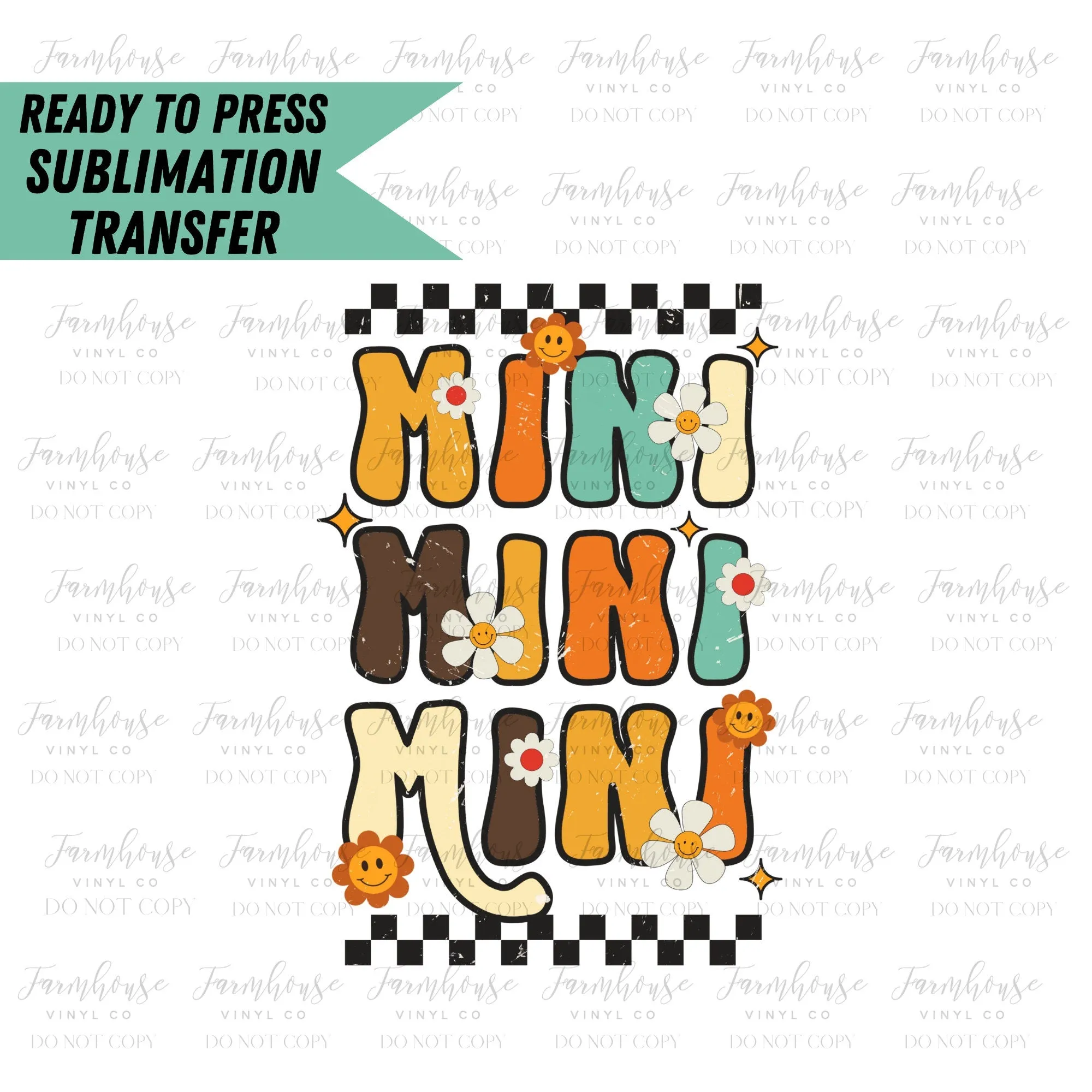 Mama Mini Fall Retro, Ready to Press Sublimation Transfer, Sublimation Transfers, Sublimation Prints, Mama Fall Pumpkin, Mini Pumpkin Patch