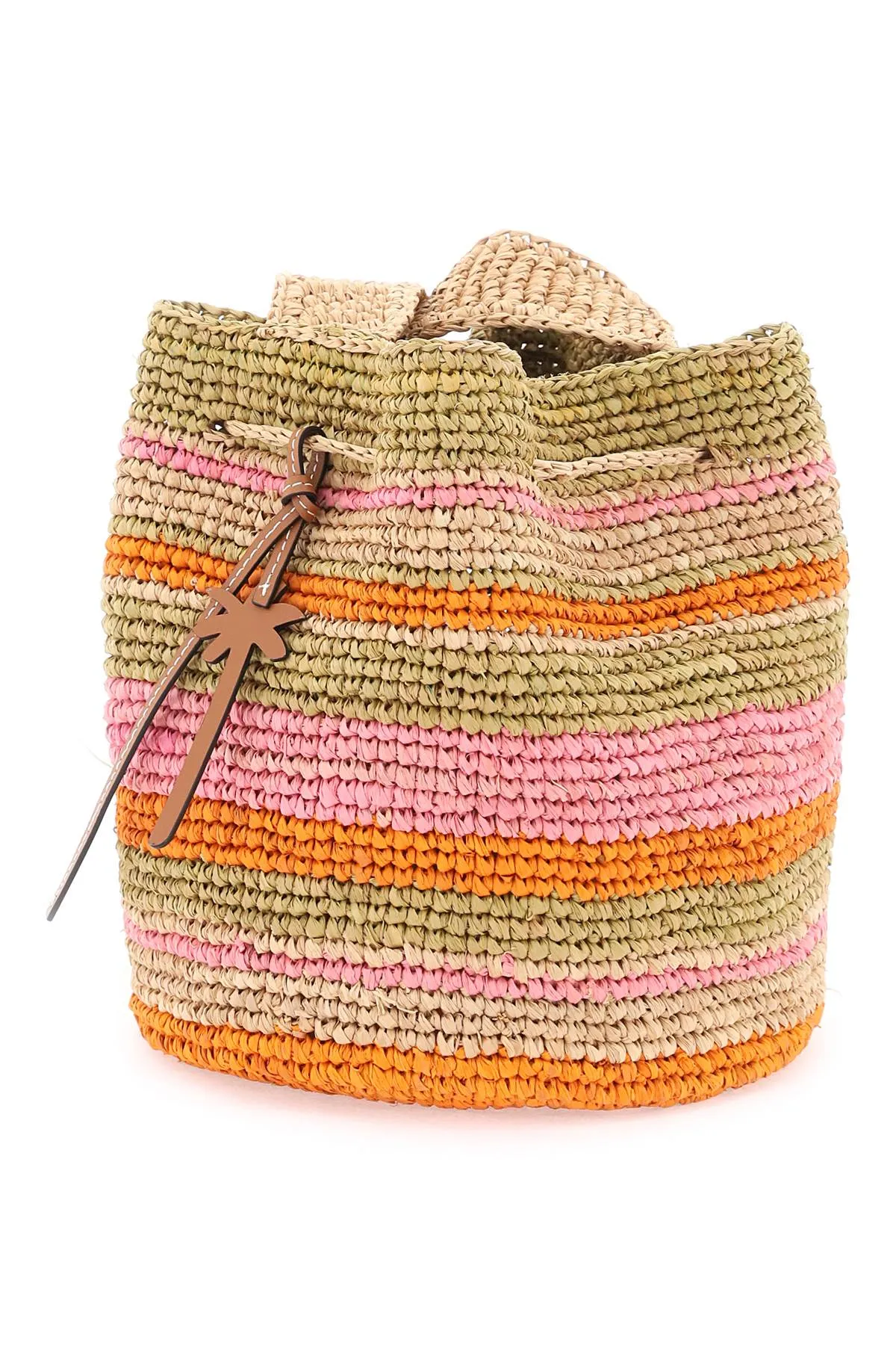 Manebi raffia 'beach bucket' bag