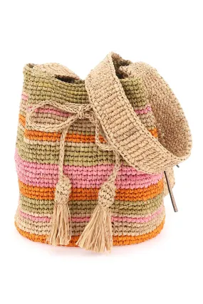 Manebi raffia 'beach bucket' bag