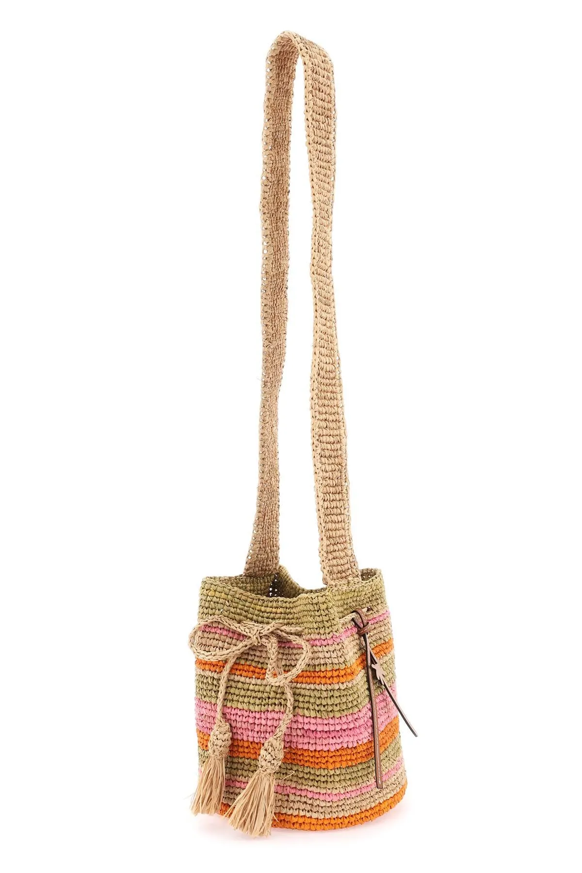 Manebi raffia 'beach bucket' bag