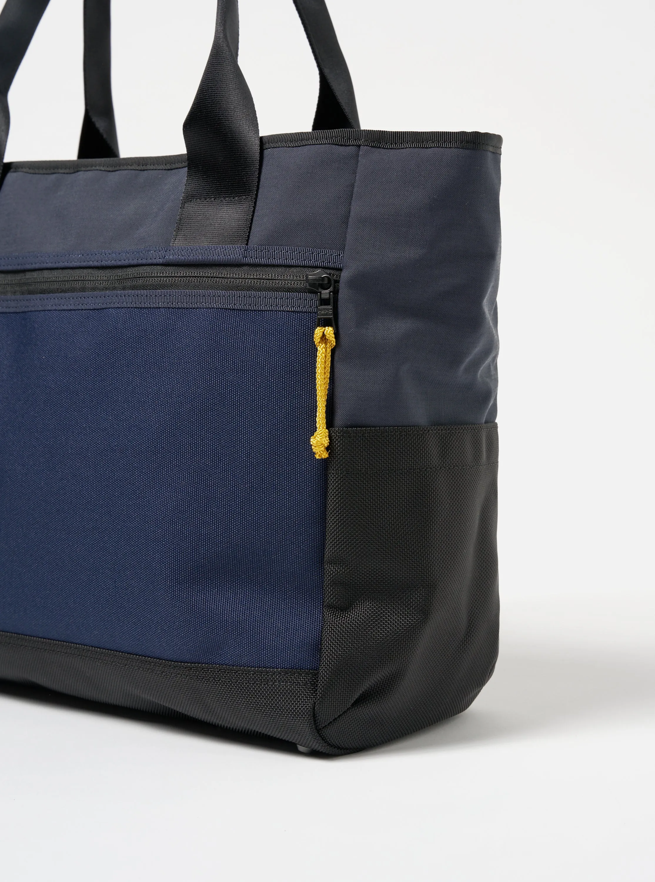 master-piece x Universal Works Tote Bag in Navy Recycled Tech Canvas