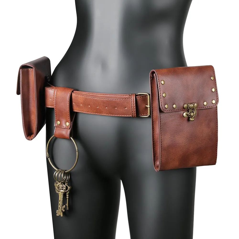 Medieval Pouch Bag Viking Belt Leather Steampunk Bag