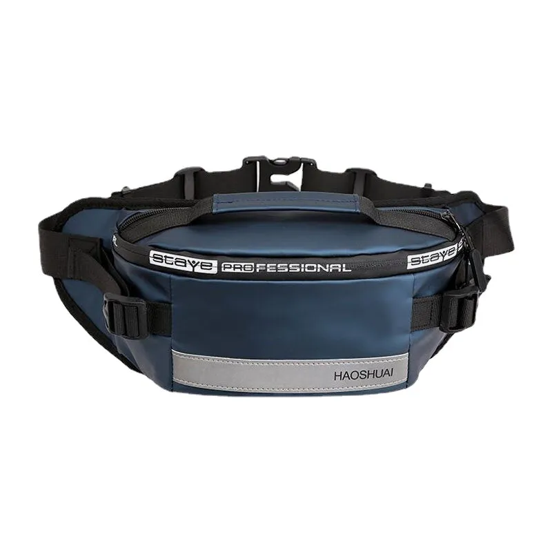 Men Waterproof Anti theft Reflective Outdoor Chest Bag Belt Waist