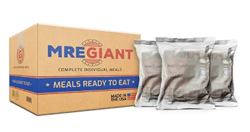 MRE Giant (Meals Ready To Eat) with Heater - 12 Meals Per Case