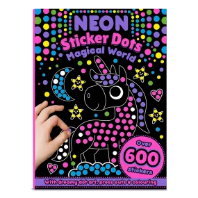 Neon Sticker Dots Activity Book: Magical World