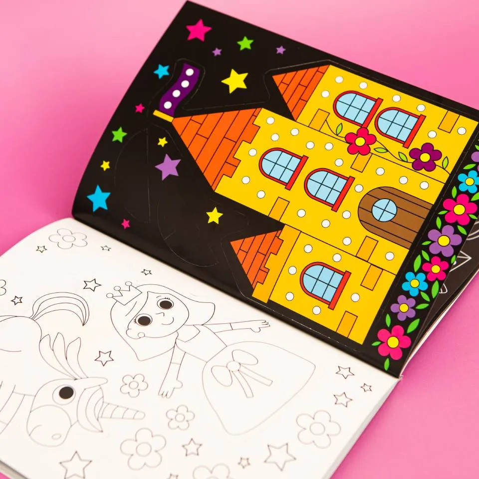 Neon Sticker Dots Activity Book: Magical World