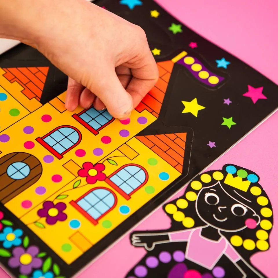 Neon Sticker Dots Activity Book: Magical World