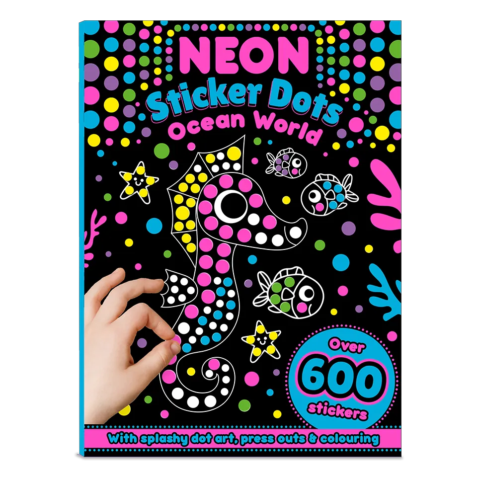 Neon Sticker Dots Activity Book: Ocean World