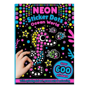 Neon Sticker Dots Activity Book: Ocean World