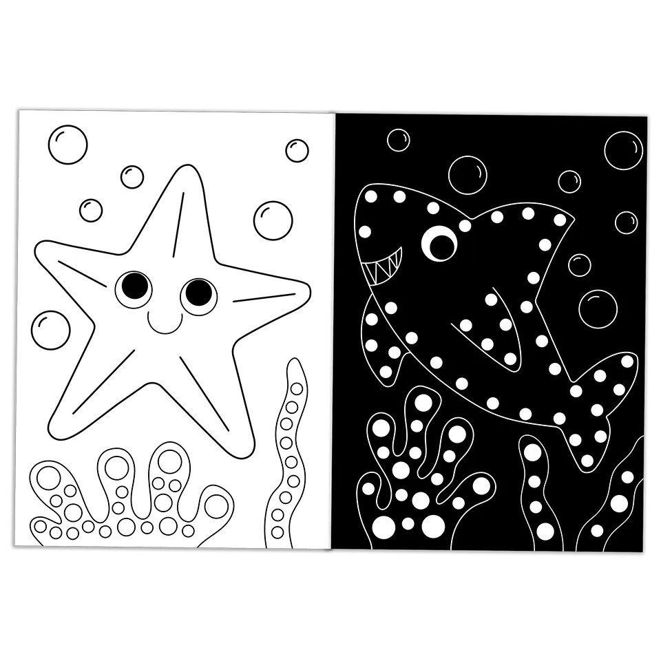 Neon Sticker Dots Activity Book: Ocean World