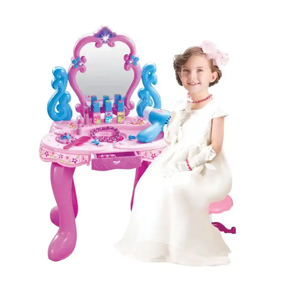 (Net) Princess Glamour Beauty Makeup Pretend Play Set - Your Little One's Dream Vanity