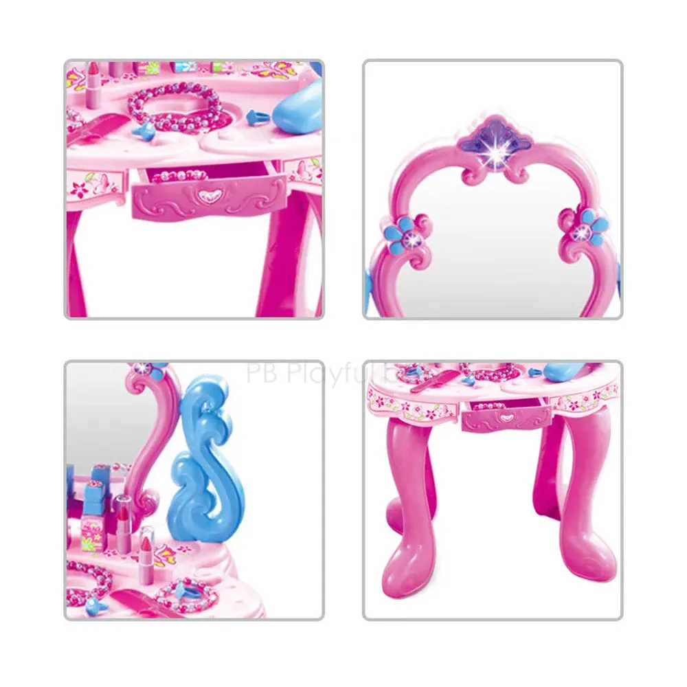 (Net) Princess Glamour Beauty Makeup Pretend Play Set - Your Little One's Dream Vanity