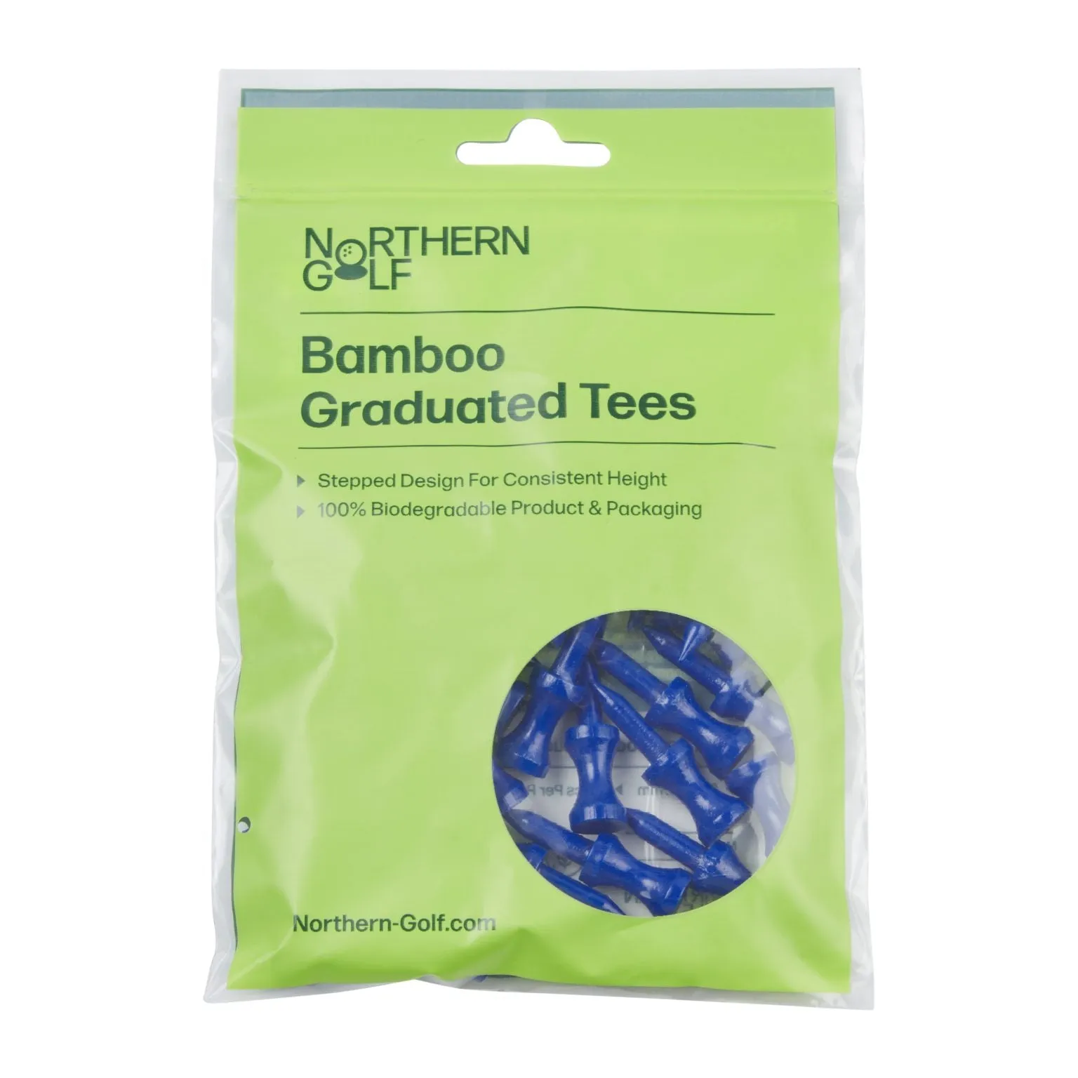 Northern Golf Blue Bamboo Graduated Tees