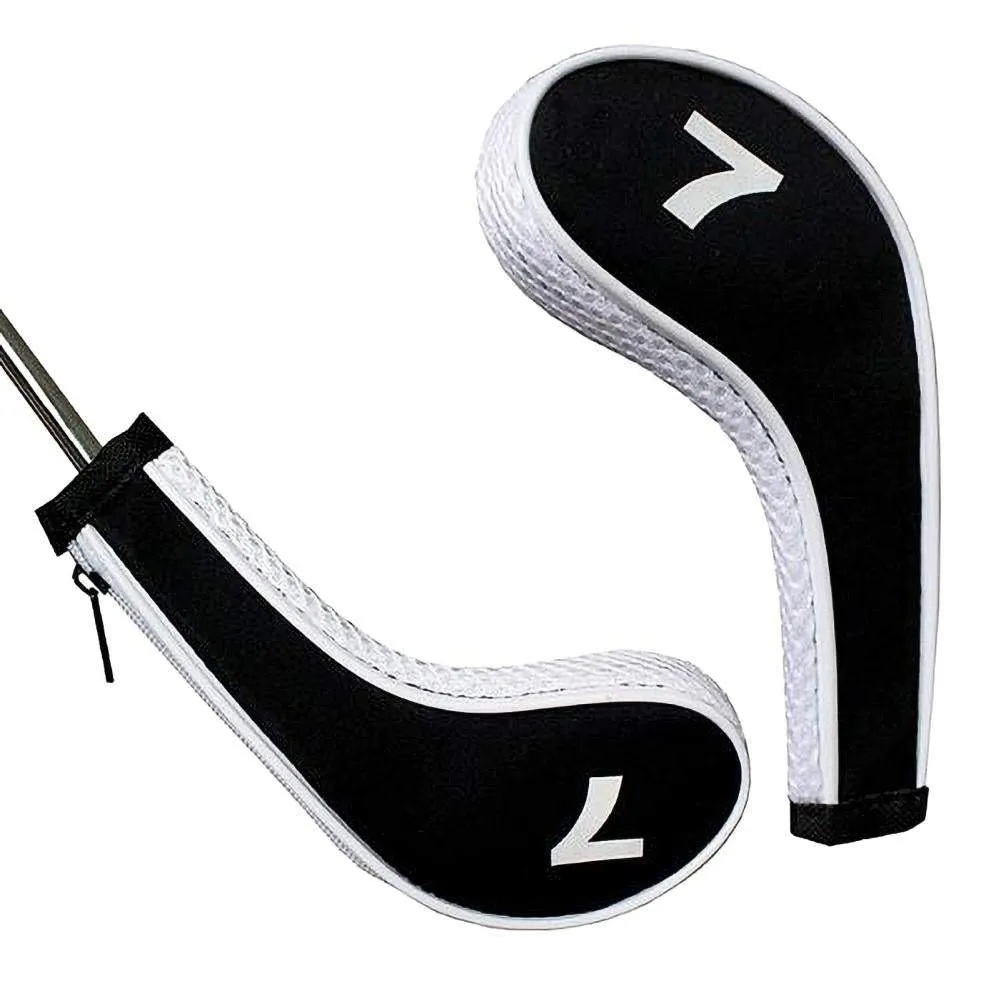 Numbered & Zippered Golf Club Headcover Set