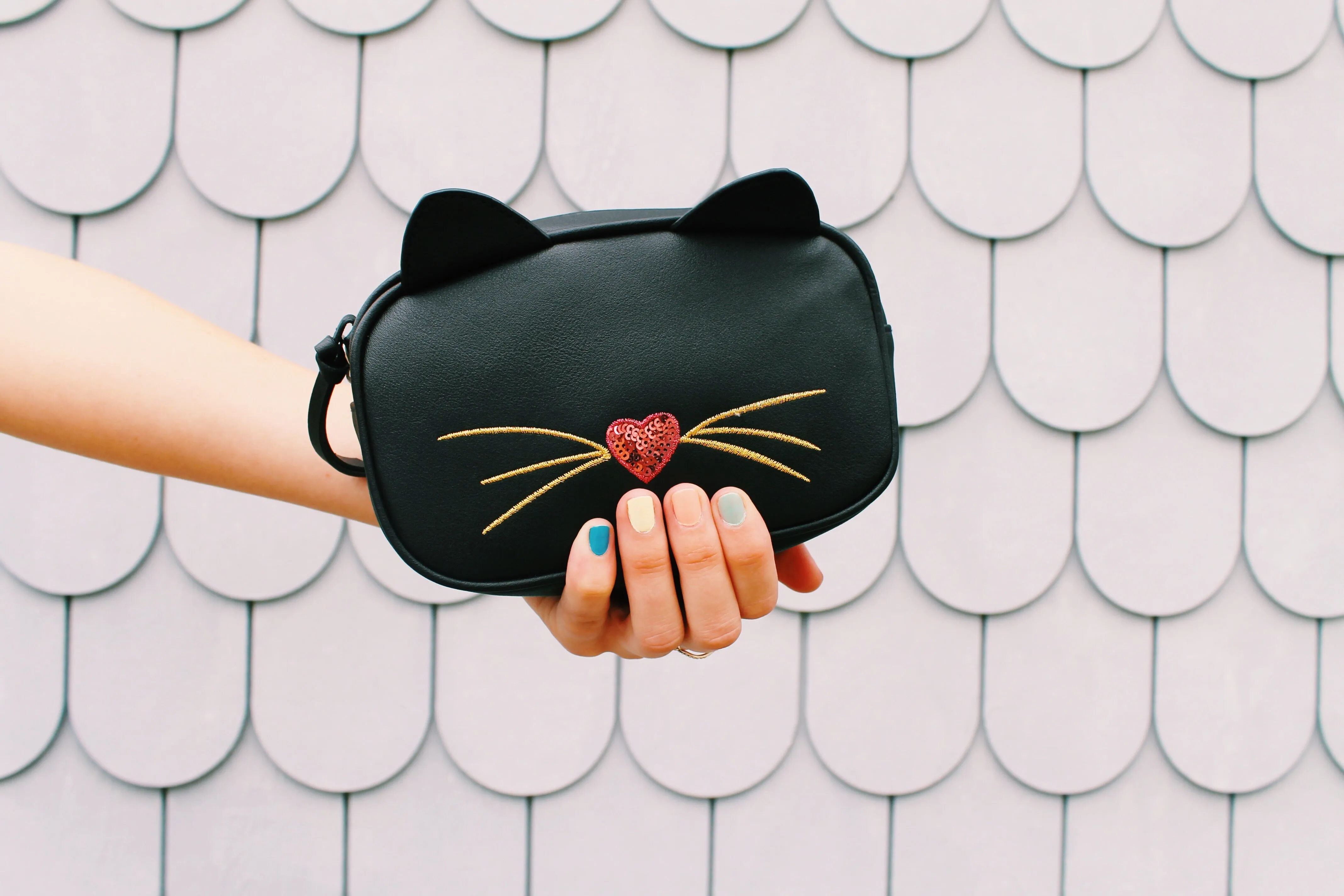 Olivia Belt Bag in Black Cat