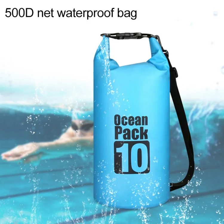 Outdoor Waterproof Bag Dry Sack PVC Barrel Bag, Capacity: 2L (Sky Blue)