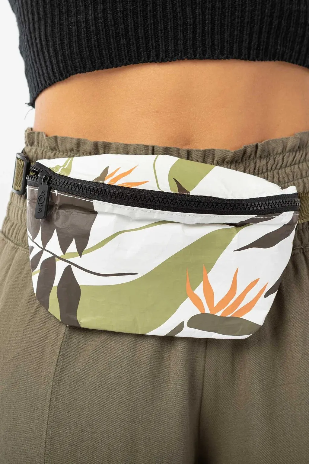 Painted Birds Mini Hip Pack Neutrals