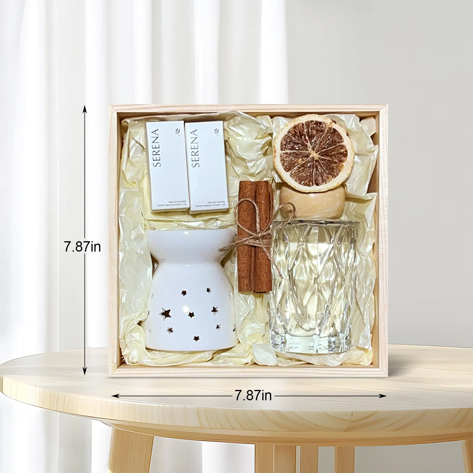 Perfect Home Fragrance Gift Set: Crystal Diffuser, Oil Burner & Fragrance Oil