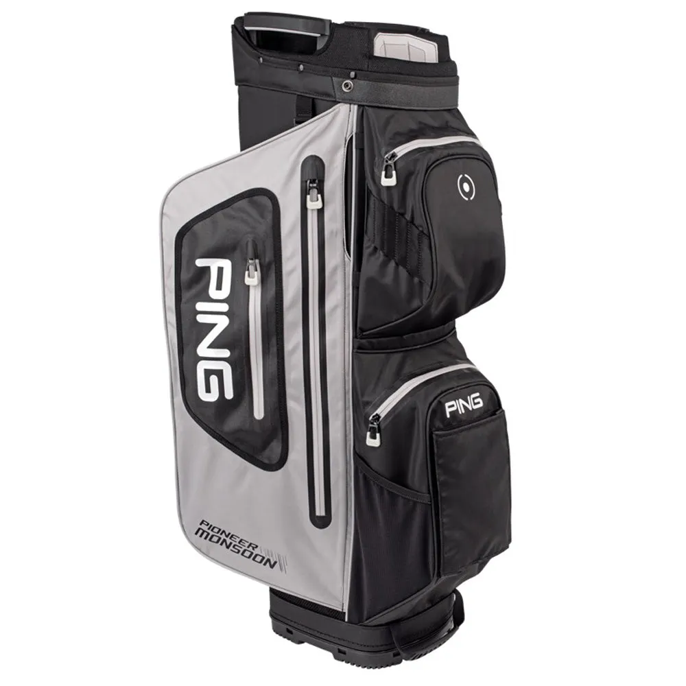 Ping Pioneer Monsoon Waterproof Cart Bag - Grey/Black/White