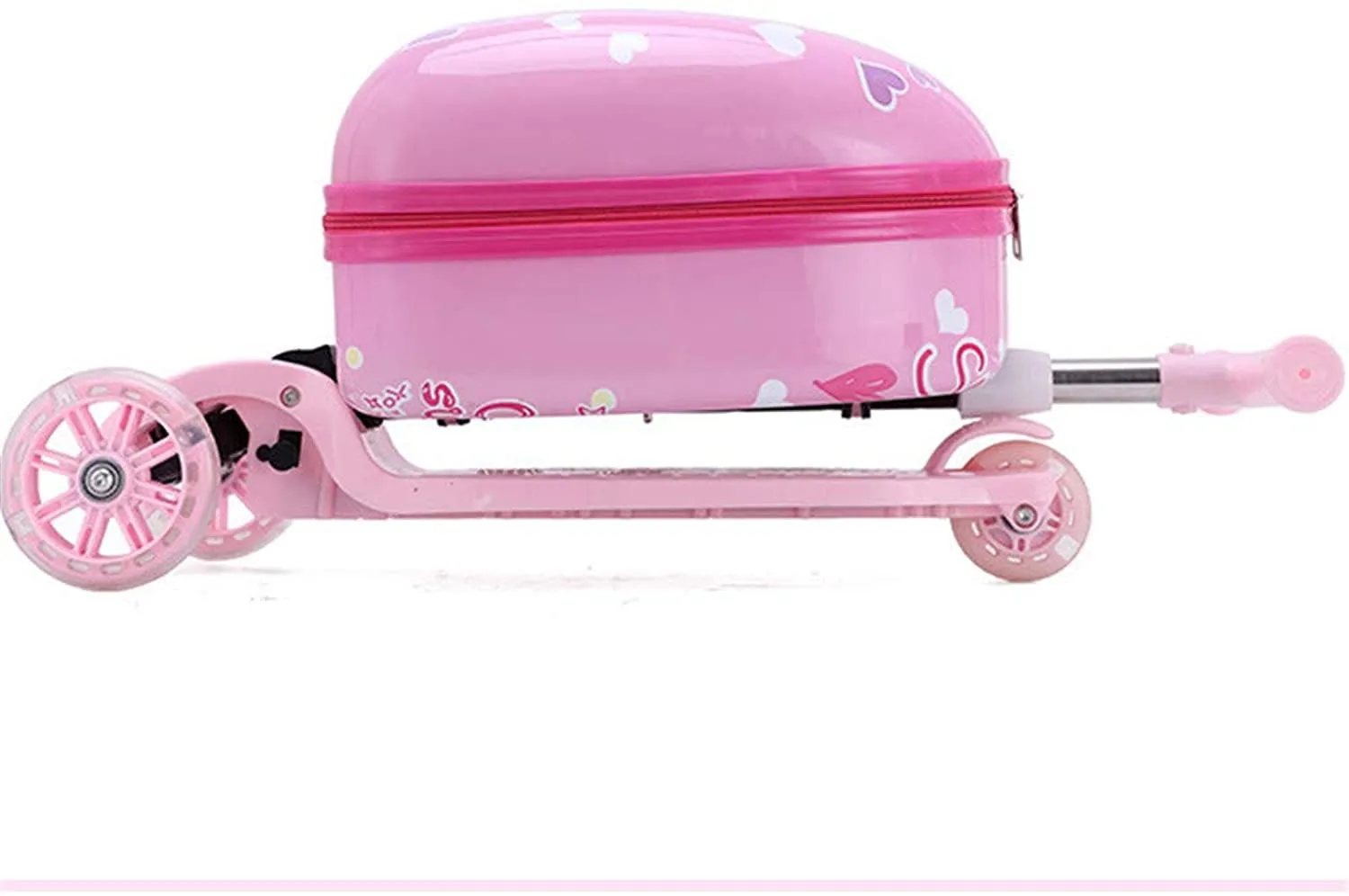 Pink Scooter Luggage suitcase