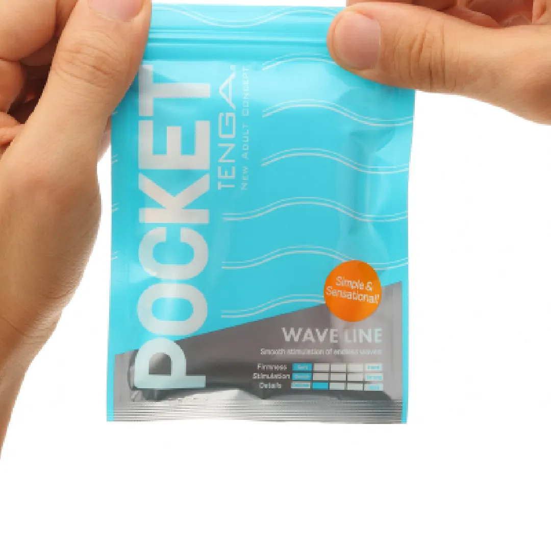 Pocket Tenga Disposable Masturbation Sleeve - Wave Line