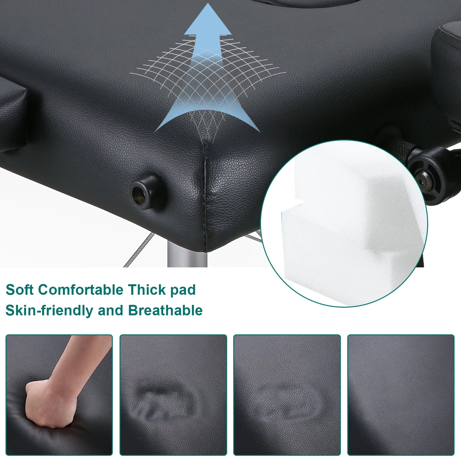 Portable Massage Table with 2 Fold Aluminium