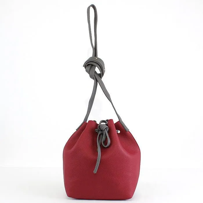 PPC5224 Two Tone Bucket Crossbody Bag