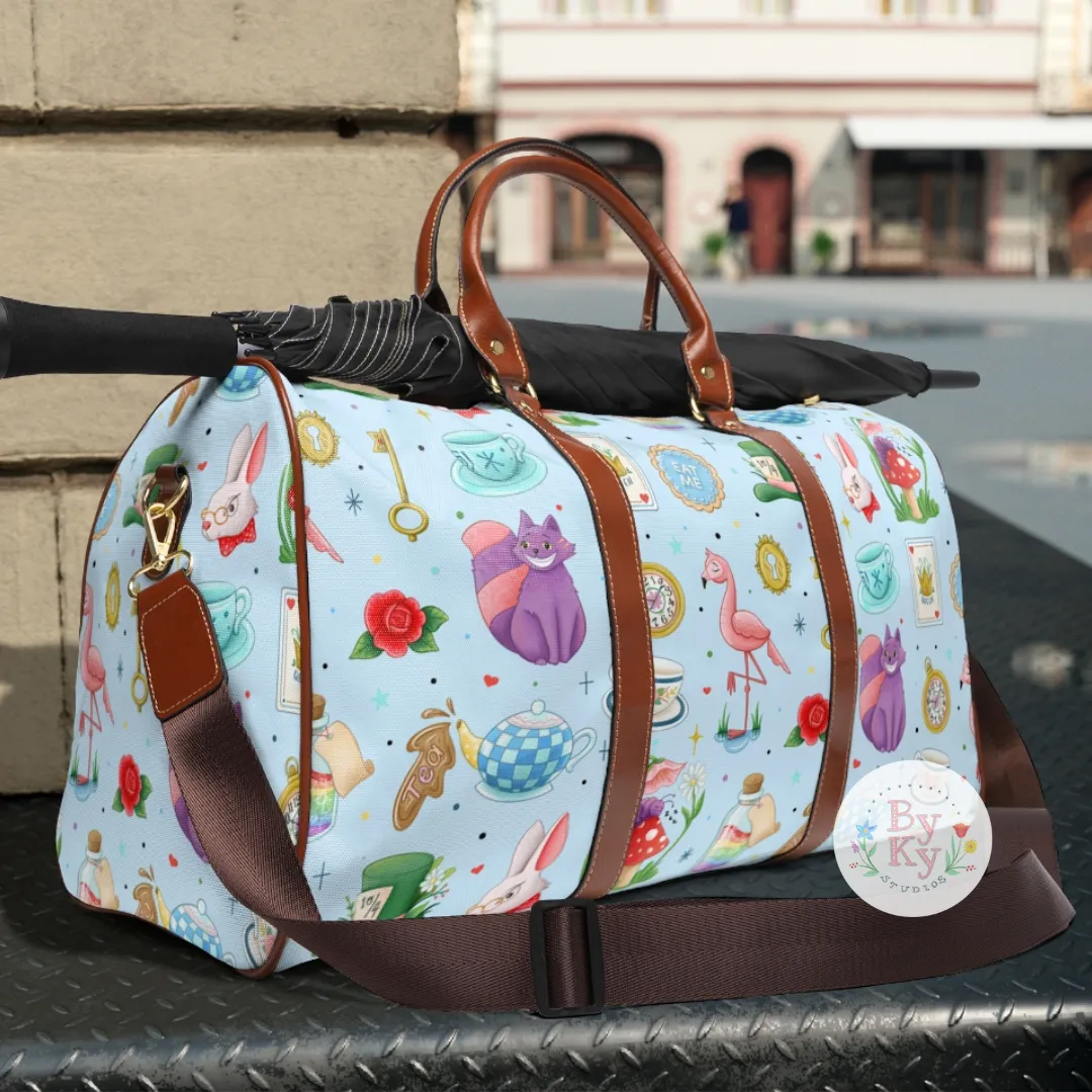 PREORDER: Adventures in Wonderland Waterproof Duffle Bag