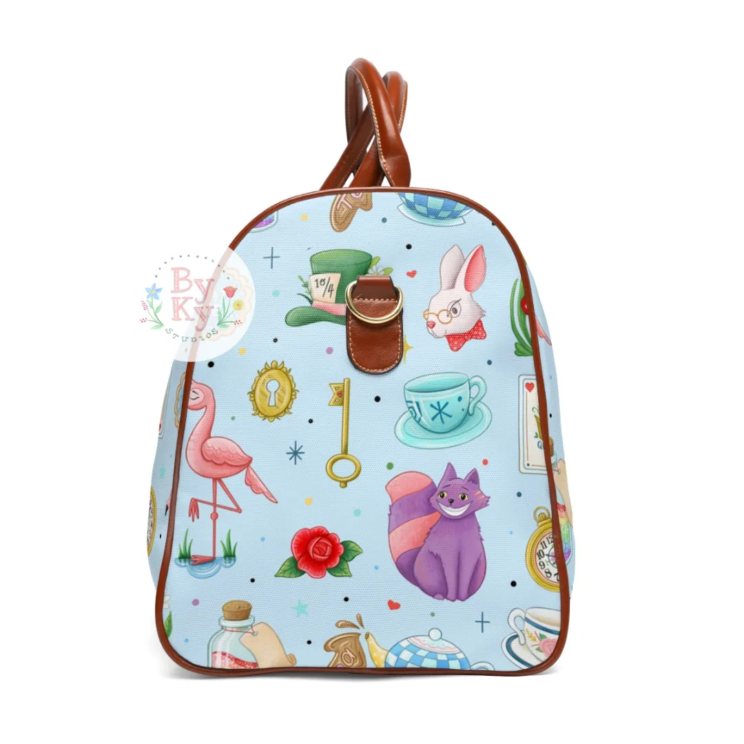 PREORDER: Adventures in Wonderland Waterproof Duffle Bag