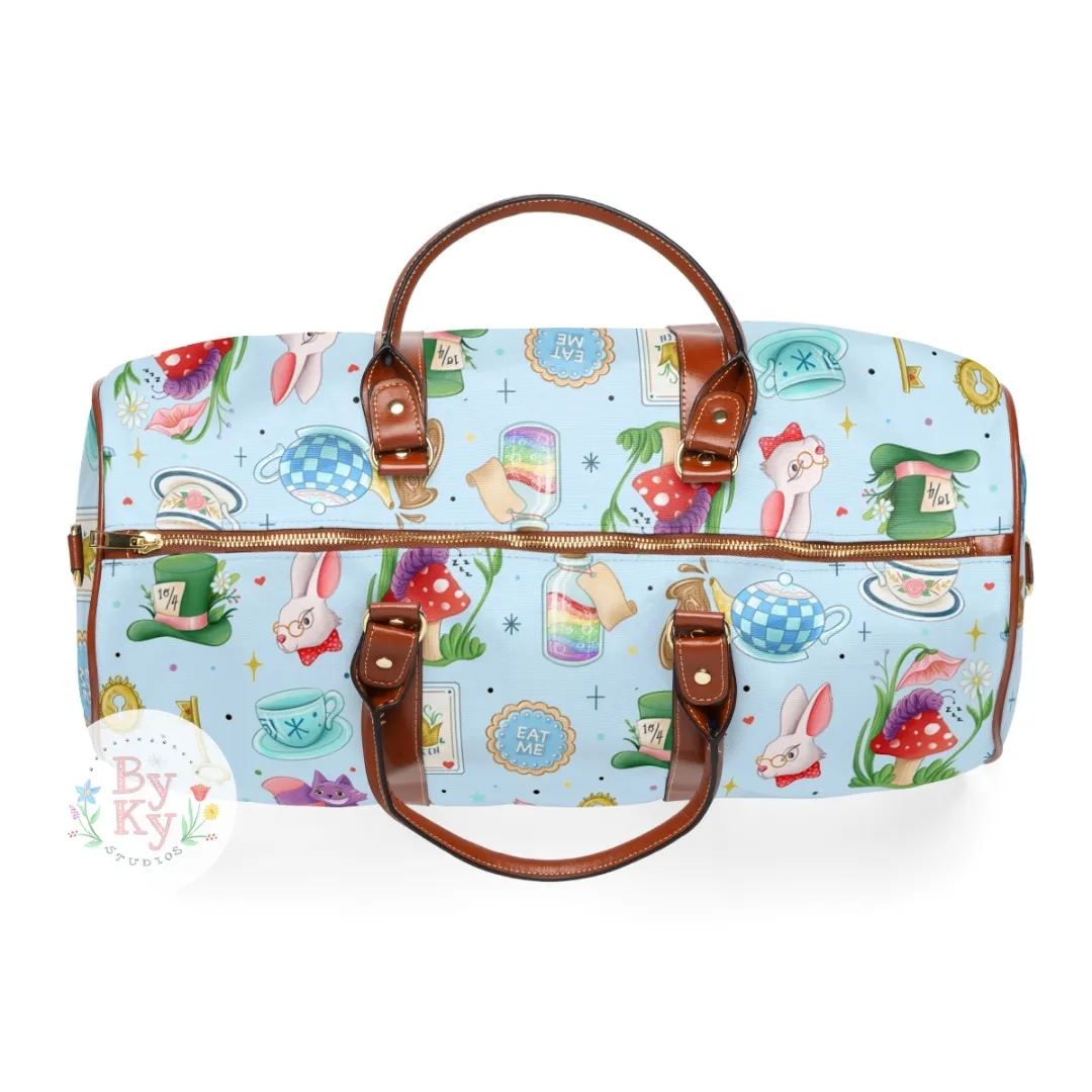 PREORDER: Adventures in Wonderland Waterproof Duffle Bag