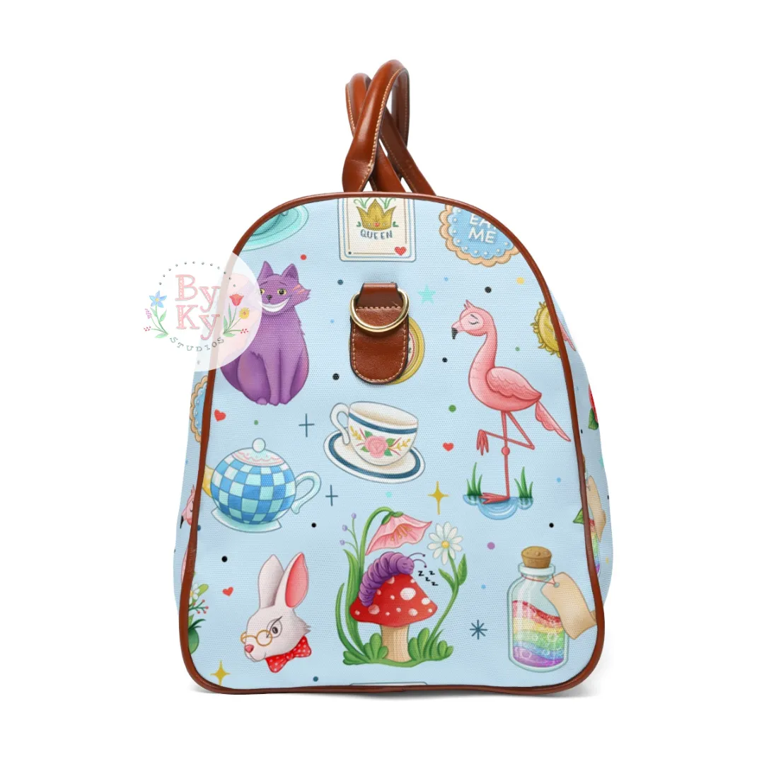 PREORDER: Adventures in Wonderland Waterproof Duffle Bag