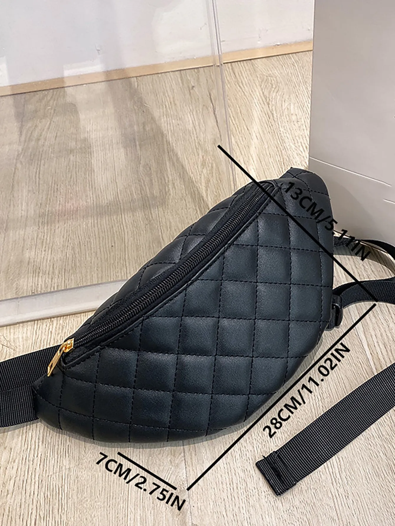 Quilted Detail Fanny Pack