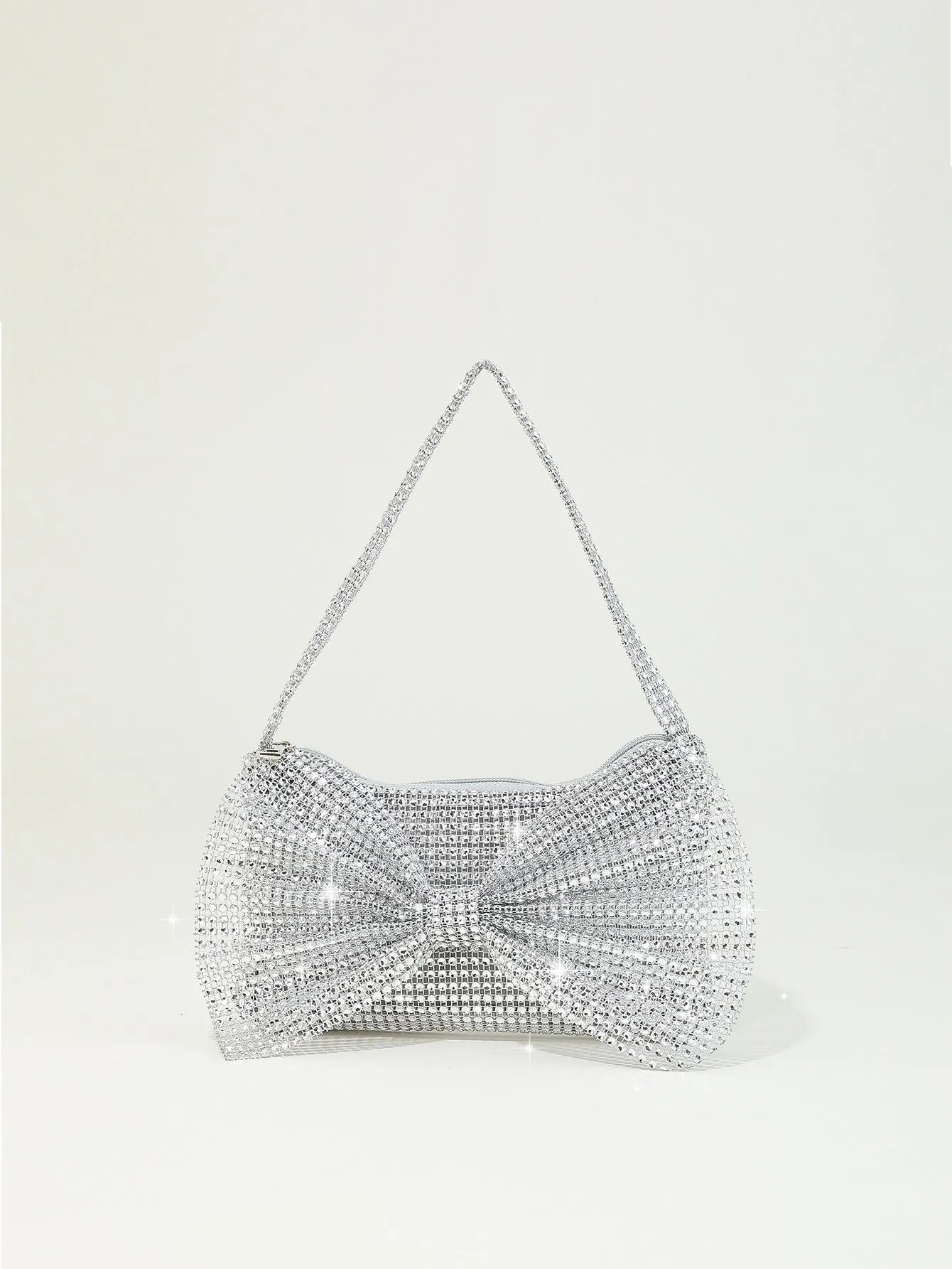 Rhinestone Bowknot Shining Clutch Bags