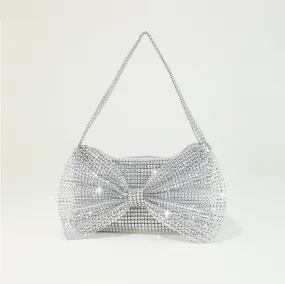 Rhinestone Bowknot Shining Clutch Bags