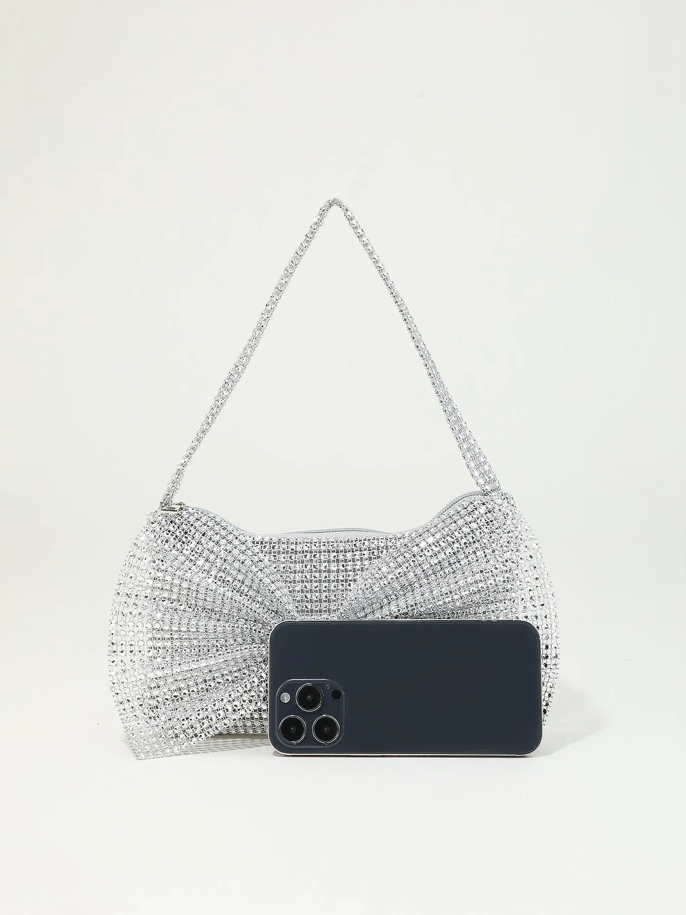 Rhinestone Bowknot Shining Clutch Bags