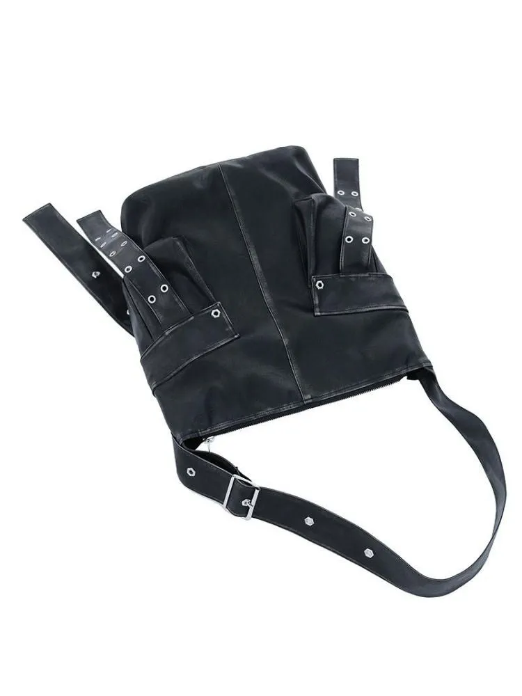 Rivet Do Old Biker Bucket Shoulder Bag【s0000005207】