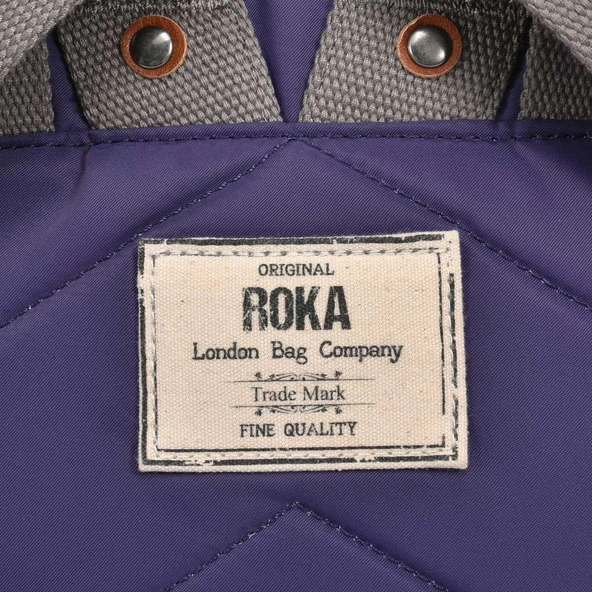 Roka Canfield B Small Sustainable Nylon Backpack - Mulberry Purple