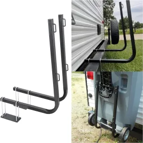 RV Tote Tank Rack Carrier - Bumper Mount Holder for 15-36 Gallon Portable Waste Tanks