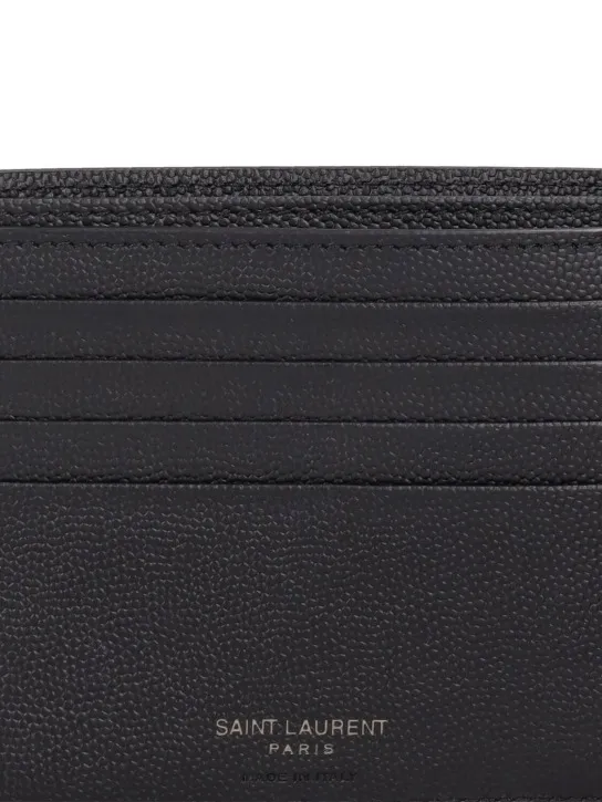 Saint Laurent   Cassandre East/West leather wallet 