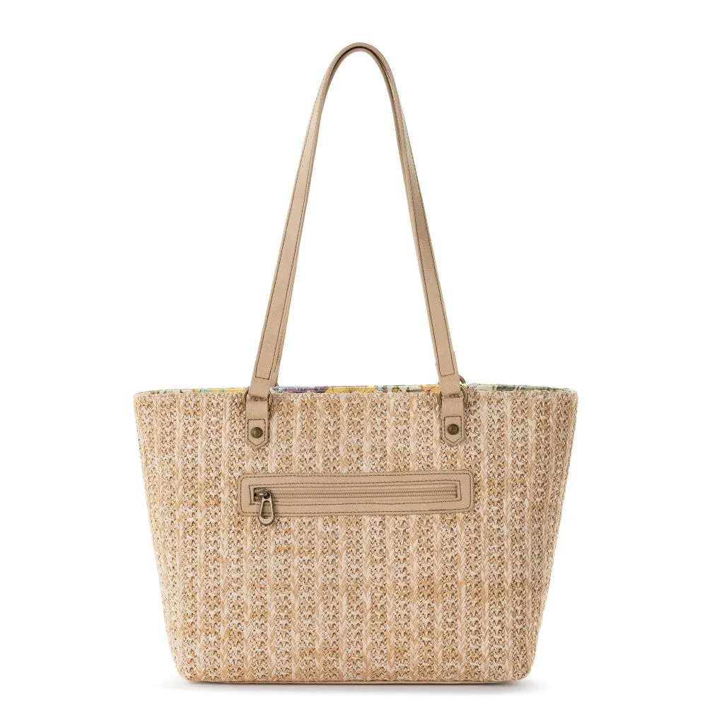 Sakroots Meadow Straw Tote Handbag