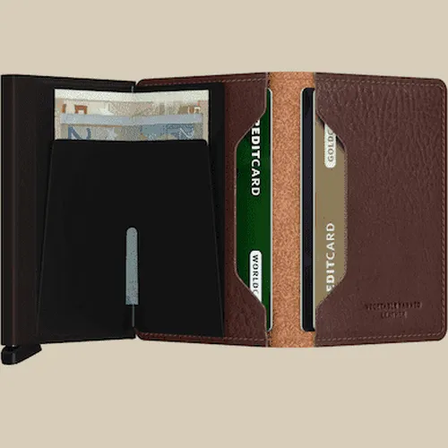 Secrid Miniwallet The Vegetable Tanned - Espresso-Brown