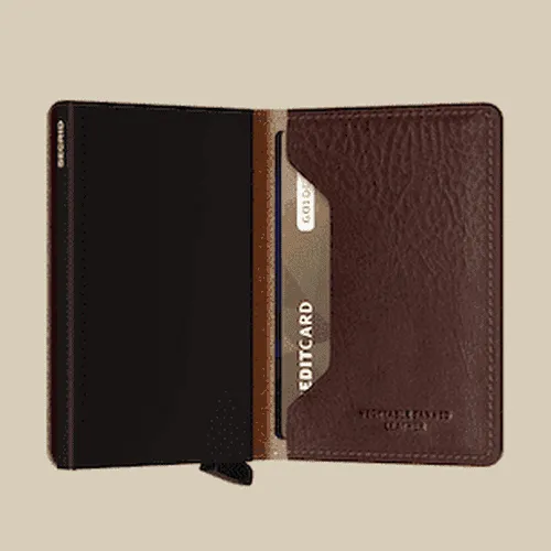 Secrid Miniwallet The Vegetable Tanned - Espresso-Brown