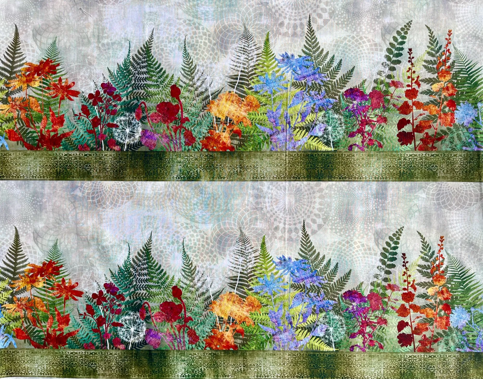 Slim Large Wallet - Light Weight - FernTastic Fabric