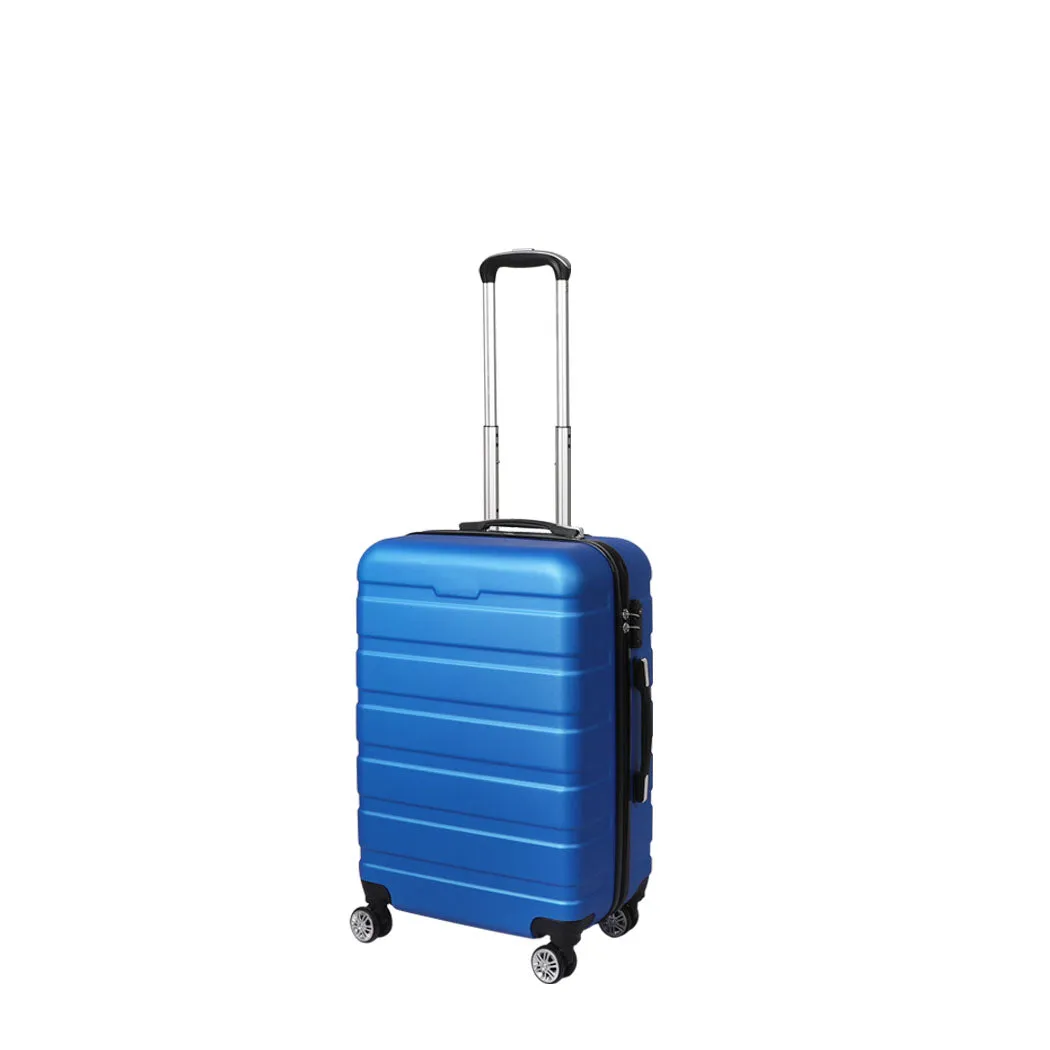 Slimbridge 20" Carry On Luggage Case Blue 20 inch