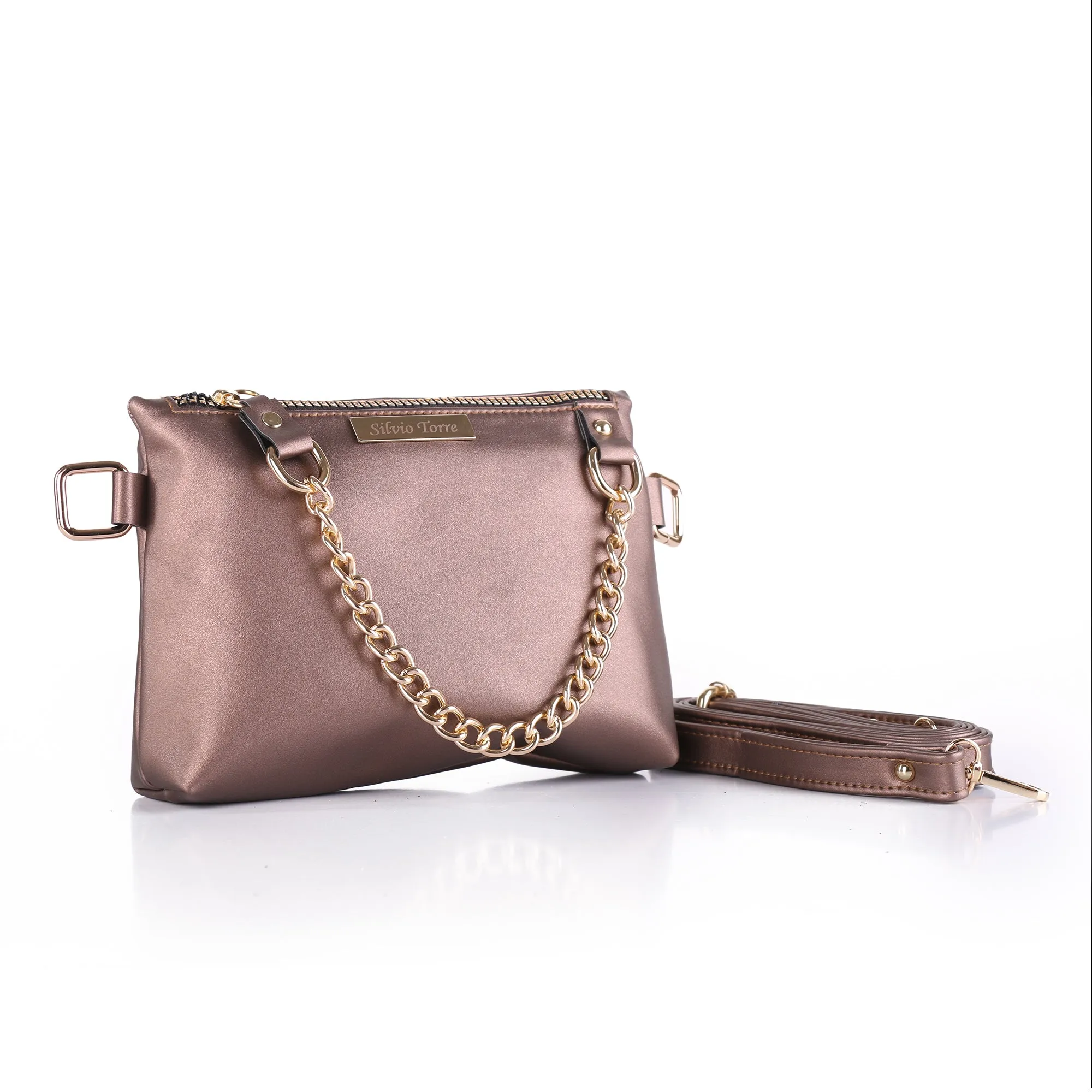 ST Leather Waist And Cross Bag