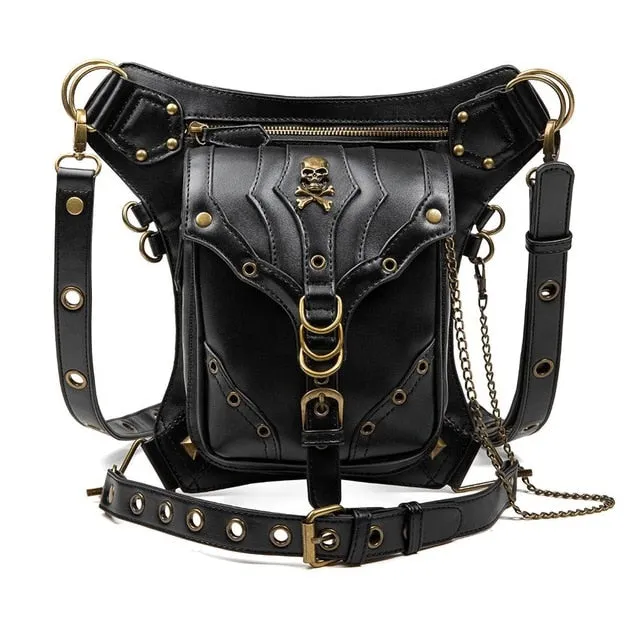 Steampunk Retro Rock Gothic Shoulder Waist Bag