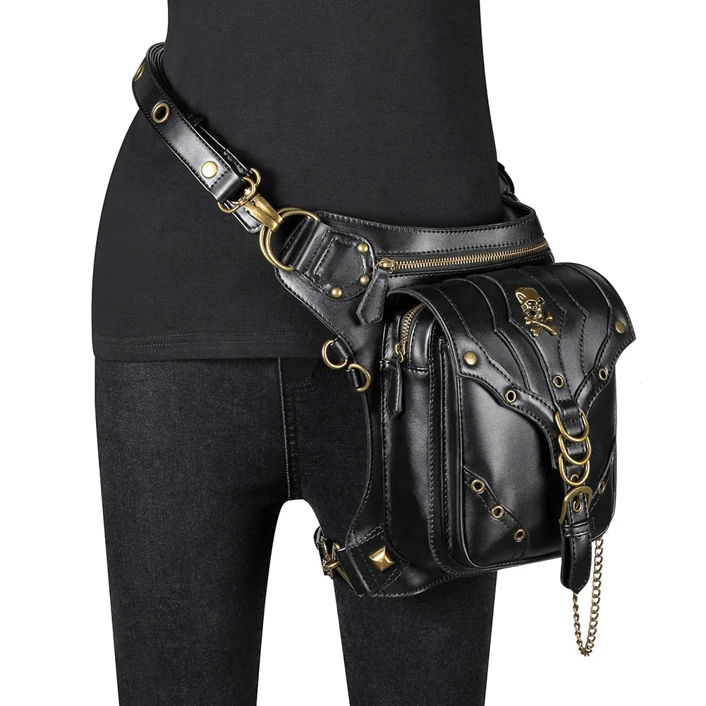 Steampunk Retro Rock Gothic Shoulder Waist Bag