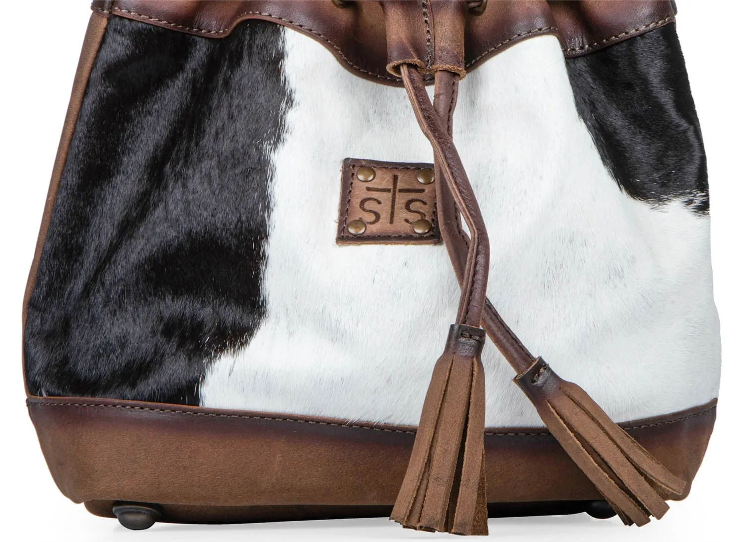 STS Cowhide Bucket Bag