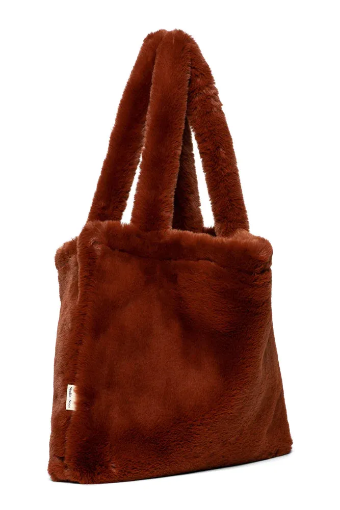 Studio Noos Mom Bag Faux Fur | Cacao Faux Fur